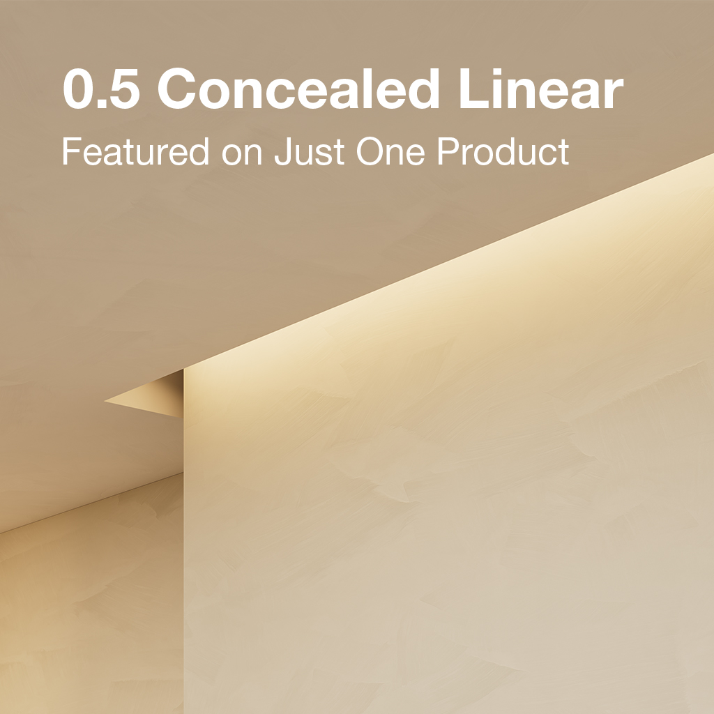 DMF's .5" Concealed Linear Product Feature in Just One