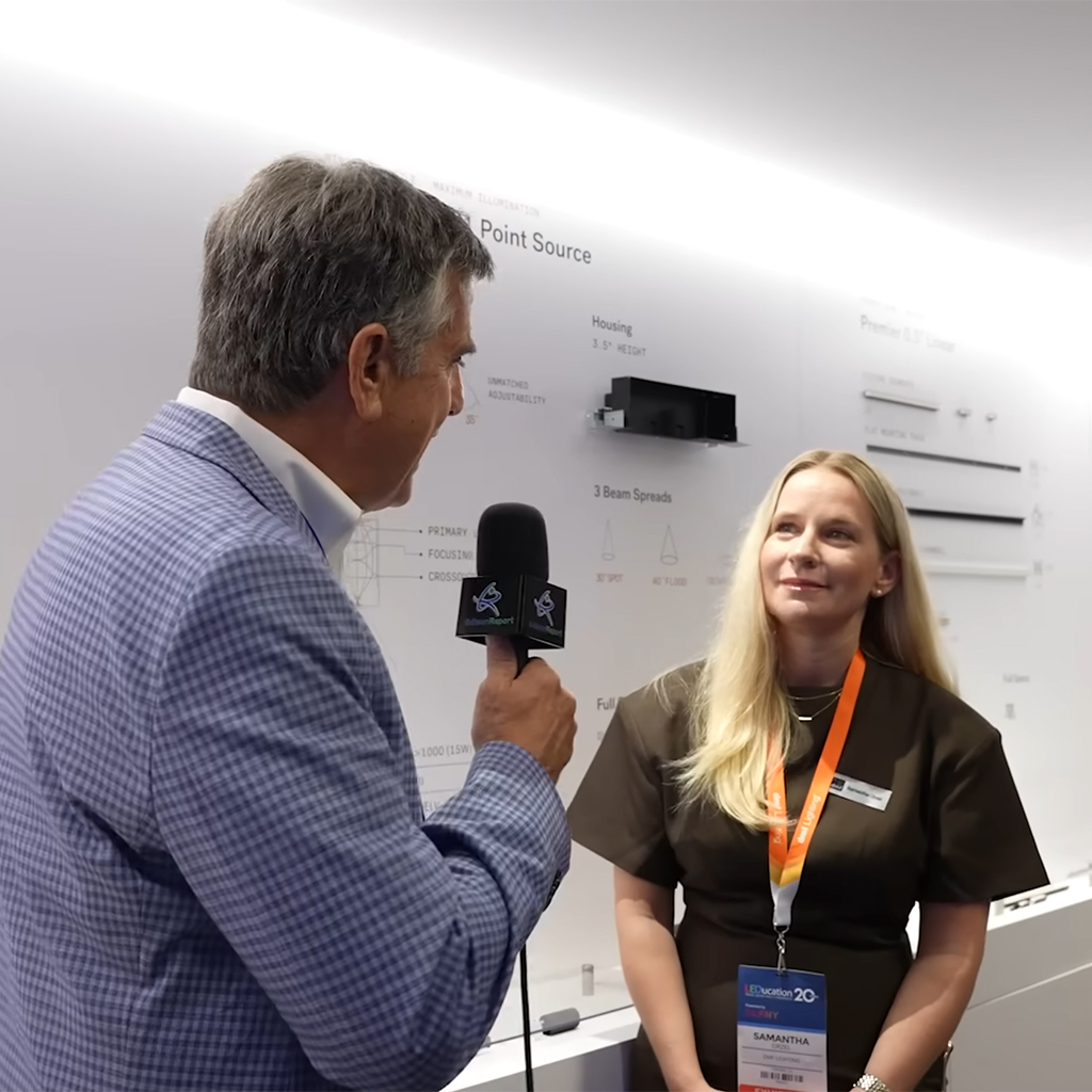 Samantha Orzel from DMF interviewed by LightPitch at LEDucation