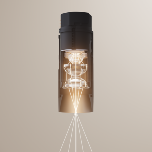 DMF's True 1 optical stack showing LED optics